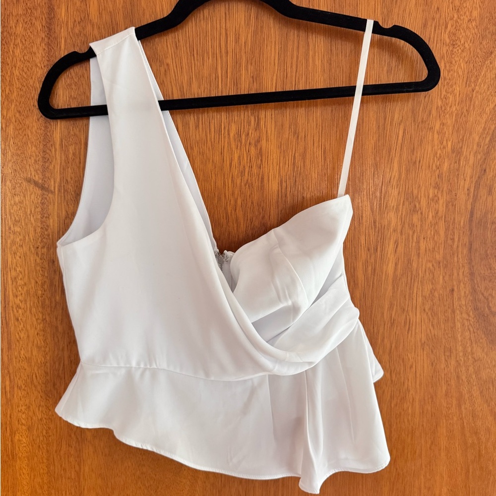 Superdown/Revolve Off-Shoulder White Women's Top